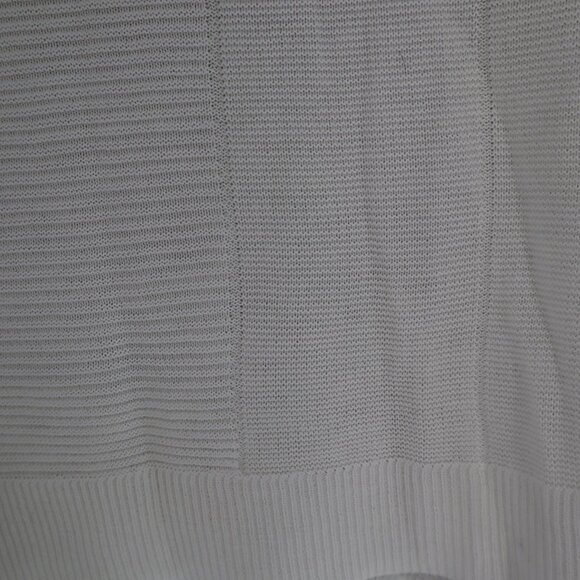 Chico's Cowl Neck Sweater Women M White Classic Minimalist Casual Layering - Picture 7 of 10